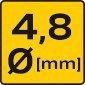Nitownica czołowa do nitów aluminiowych 2.4/3.2/4.